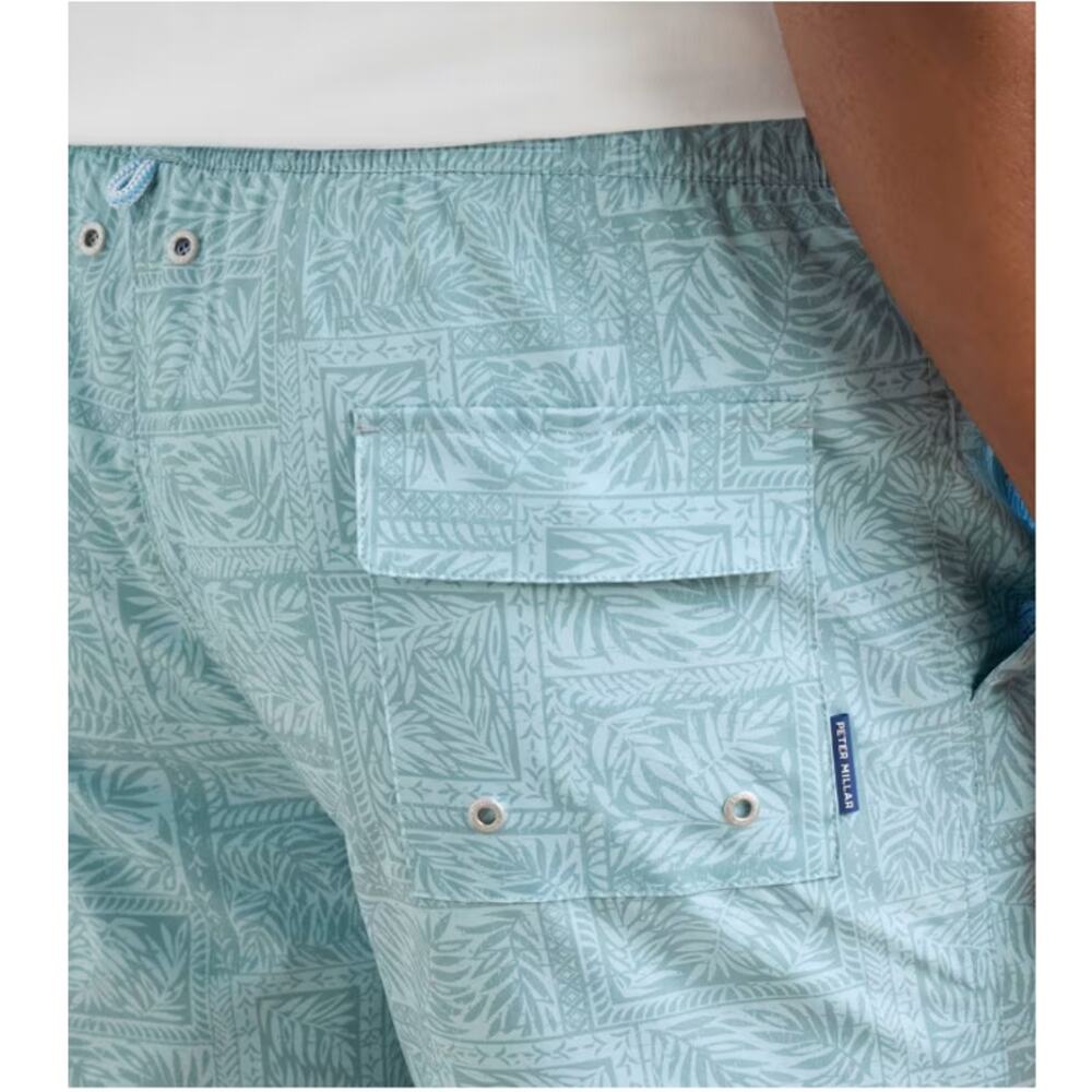 Peter Millar Willow Seaside Shade Swim Trunk Shorts Size L - Picture 9 of 10